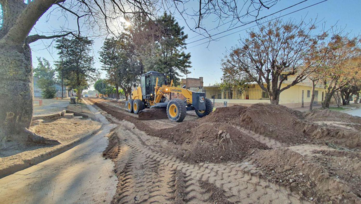 Se puso en marcha la pavimentacioacuten en las calles el barrio Soberaniacutea Nacional