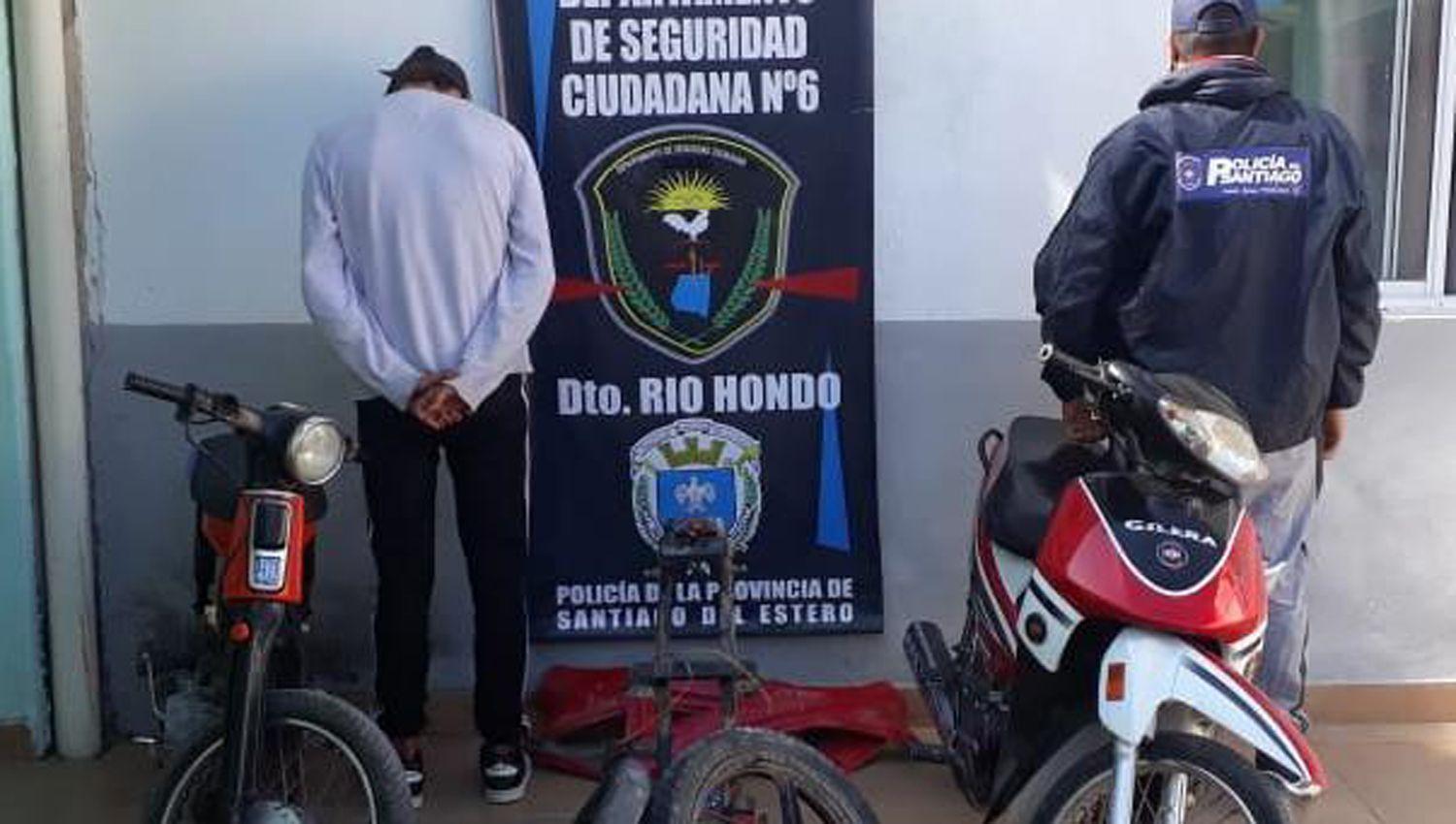 Tras la detencioacuten de una persona recuperaron motos robadas