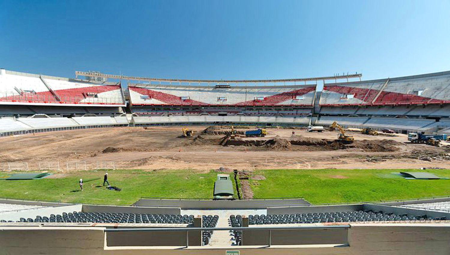 Los trabajos en el estadio Monumental avanzan a buen ritmo Ser�n varias las modificaciones que se implementar�n