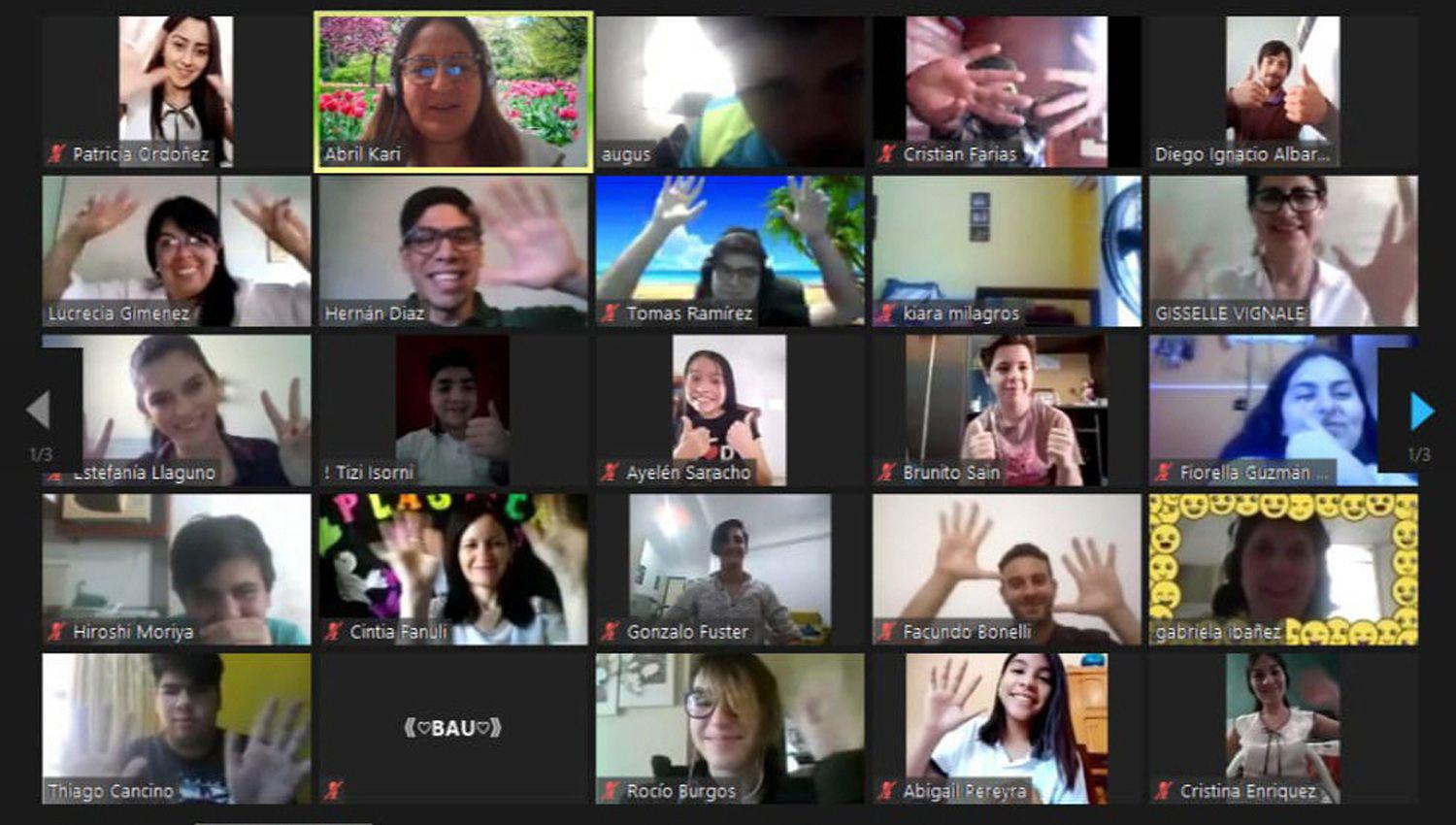 Alumnos del Colegio David McTaggart tuvieron una divertida Estudiantina virtual