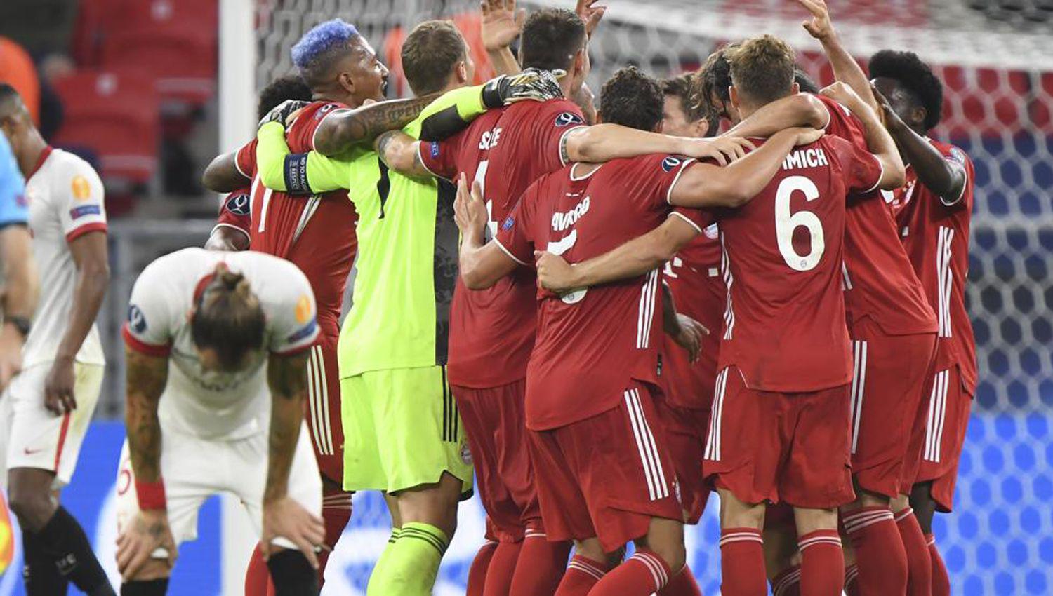 Bayern Muacutenich vencioacute al Sevilla y se quedoacute con la Supercopa de Europa