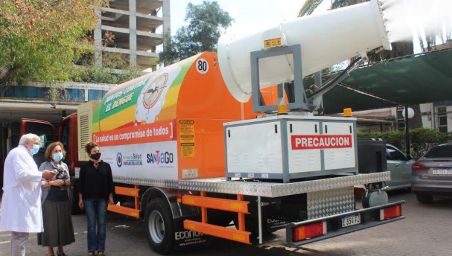 Incorporan un camioacuten fumigador para fortalecer la lucha contra el dengue