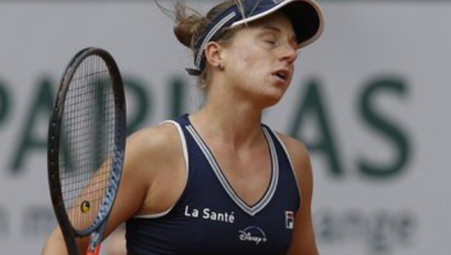 VIDEO  Nadia Podoroska quedoacute eliminada de Roland Garros