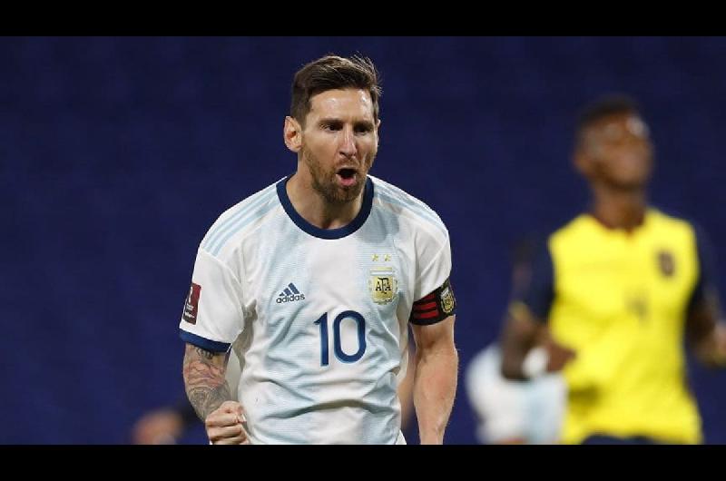 Con gol de Lionel Messi Argentina le ganoacute a Ecuador