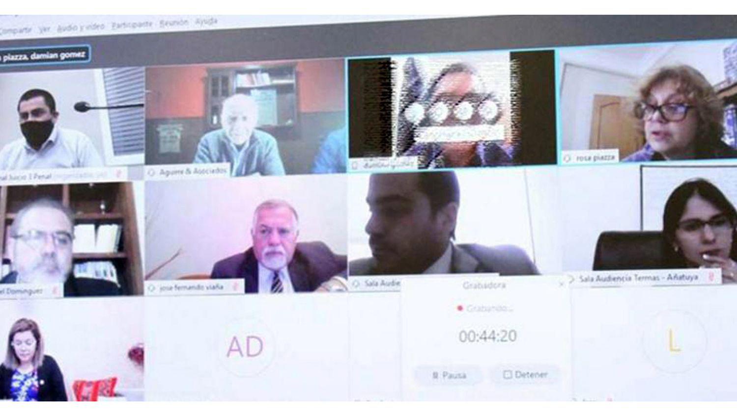 El juicio se desarrolló a través de una plataforma virtual con todas las partes