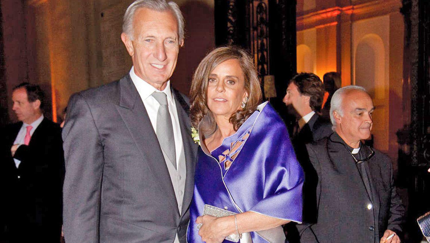Jorge Neuss y su esposa Silvia Saravia El empresario era un histórico integrante del jetset local