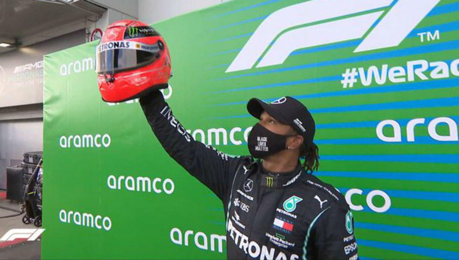 Foacutermula 1- Histoacuterico triunfo de Lewis Hamilton en el GP de Eifel