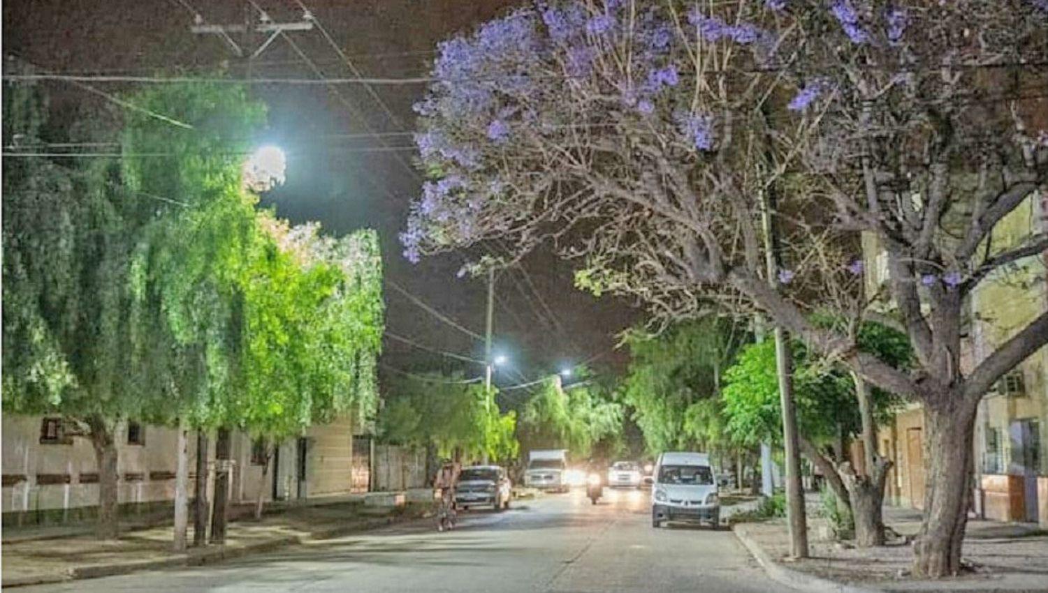 La obra fue habilitada en un sencillo acto que se realizó en la esquina de Irigoyen y Garay