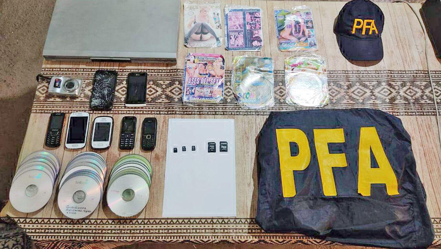 Se llevaron a cabo ms de 100 procedimientos en varias provincias En los diferentes domicilios incautaron material pornogrfico e informtico