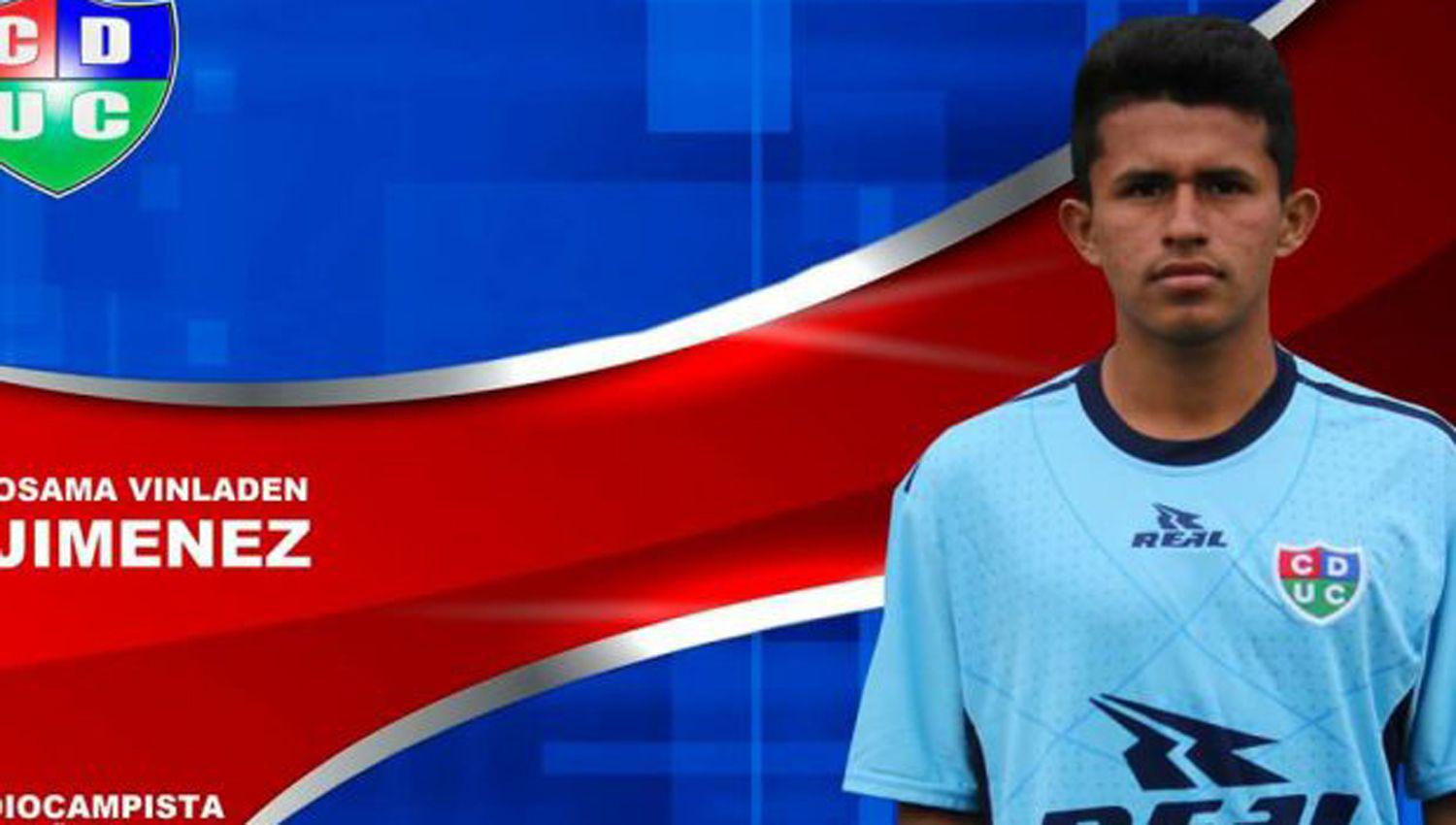Osama Vinladen Jimeacutenez el particular nombre de un futbolista de la segunda divisioacuten de Peruacute