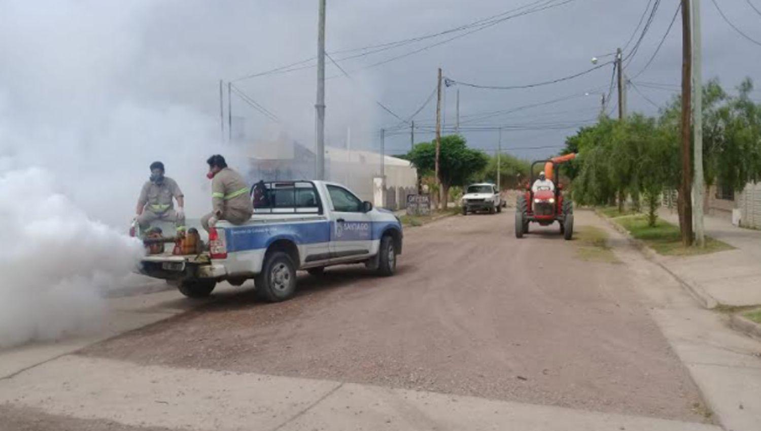 La Municipalidad continuacutea con los trabajos del programa de fumigaciones
