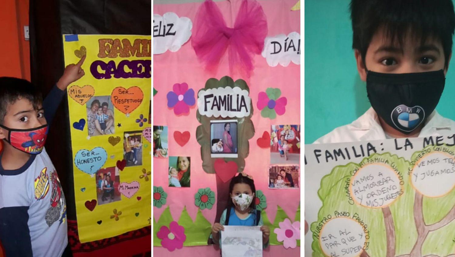 VIDEO Alumnos del departamento Jimeacutenez recordaron el Mes de la Familia