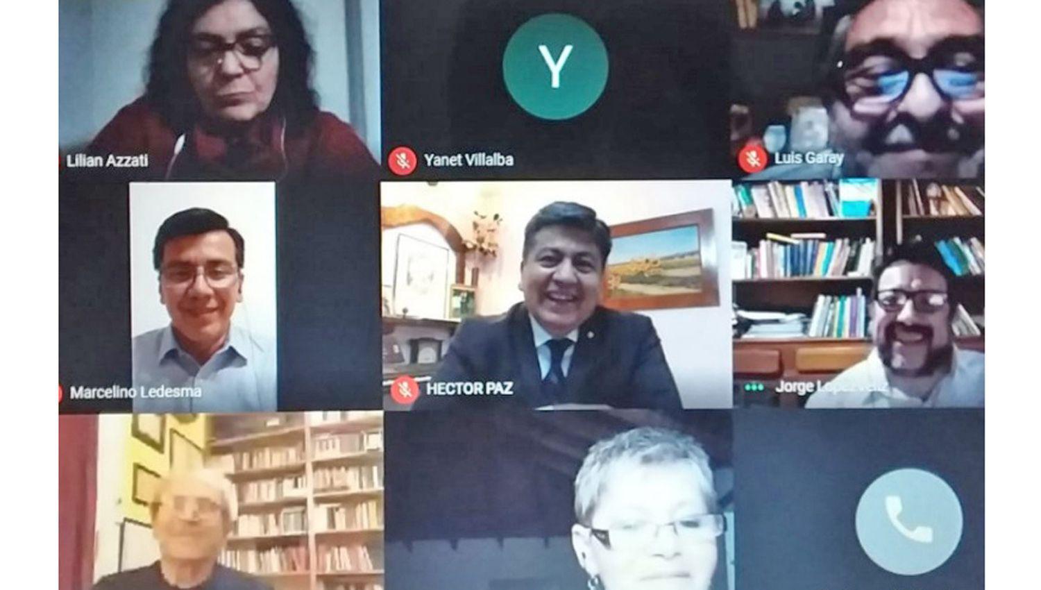 Participó del encuentro virtual el rector de la Unse Ing Héctor Paz