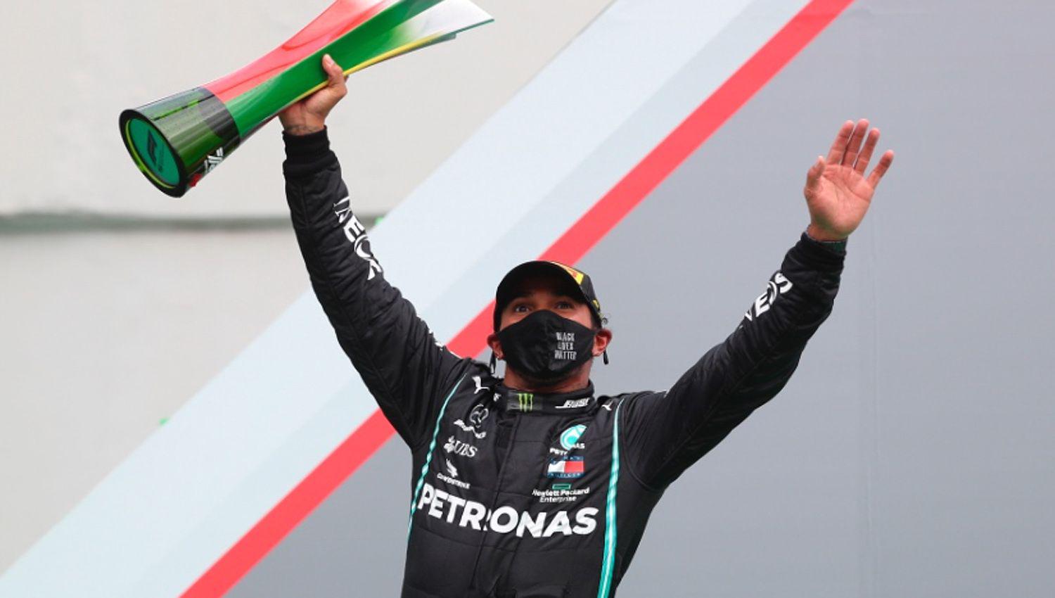 Hamilton ganoacute el Gran Premio de Portugal alcanzoacute las 92 victorias y quebroacute el reacutecord de Schumacher