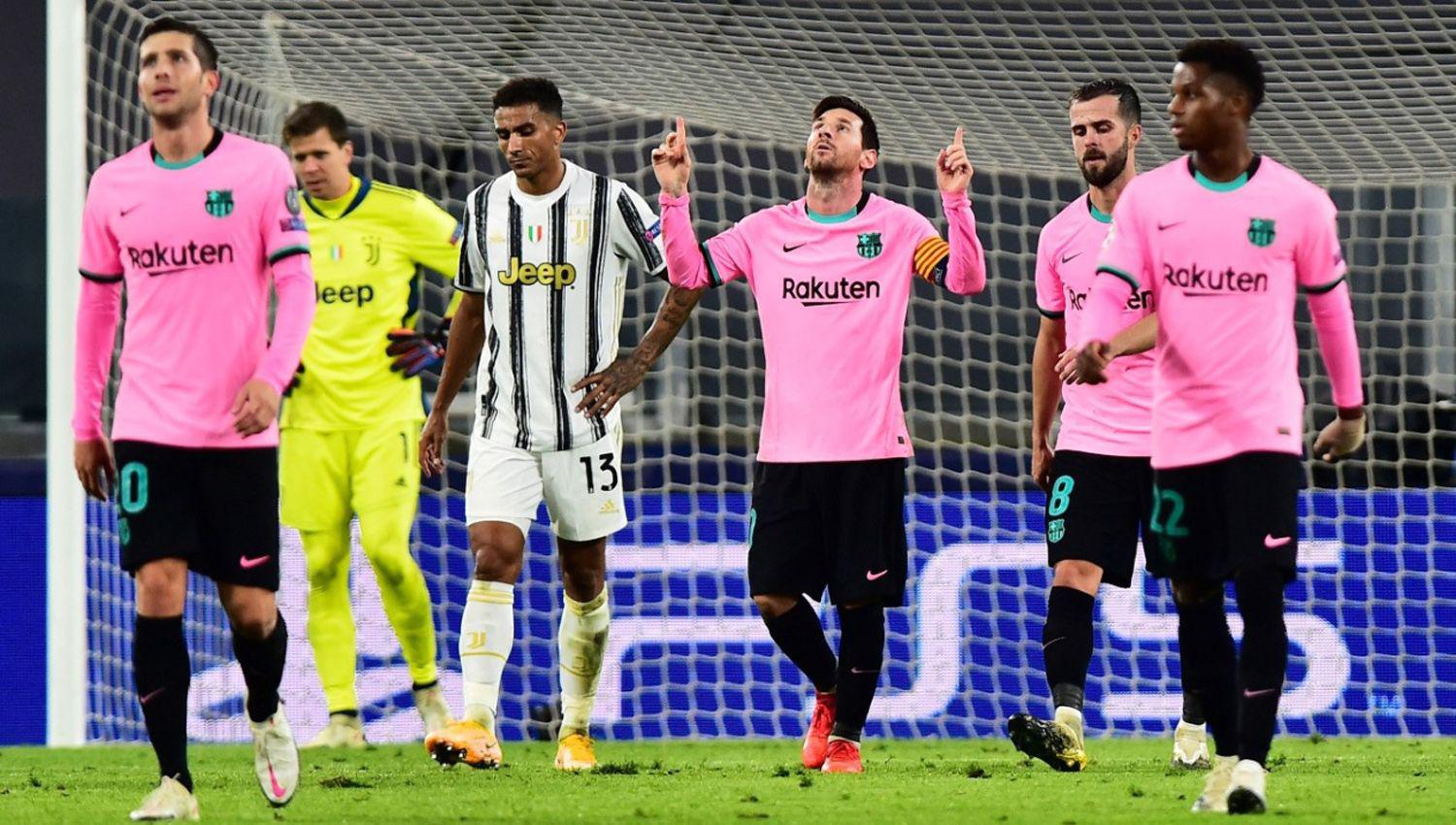 Con un gol de Messi Barcelona derrotoacute a la Juventus