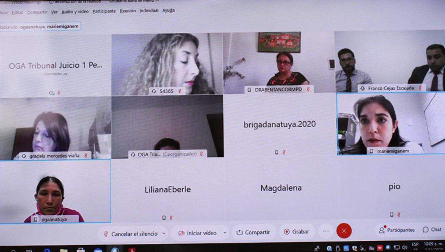 En la apertura la Fiscalía verbalizó su alegato introductorio