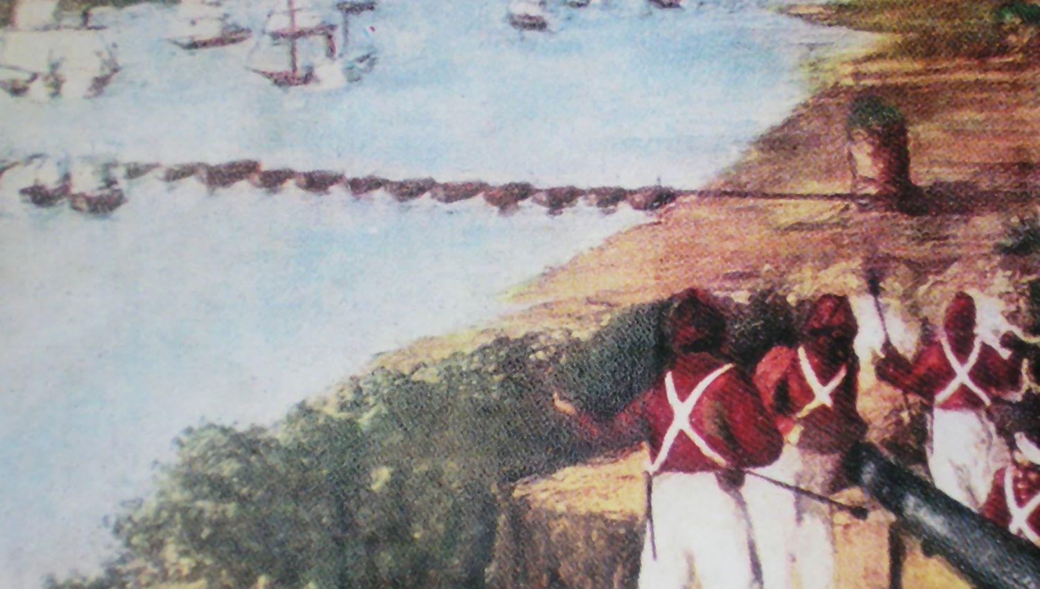 En la batalla de la Vuelta de Obligado se logró impedir el avance de las fuerzas invasoras por el río Paran�
