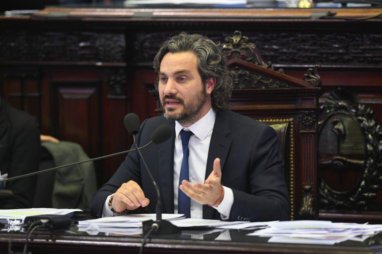 El jefe de Gabinete de Ministros Santiago Cafiero presentoacute su informe de gestioacuten