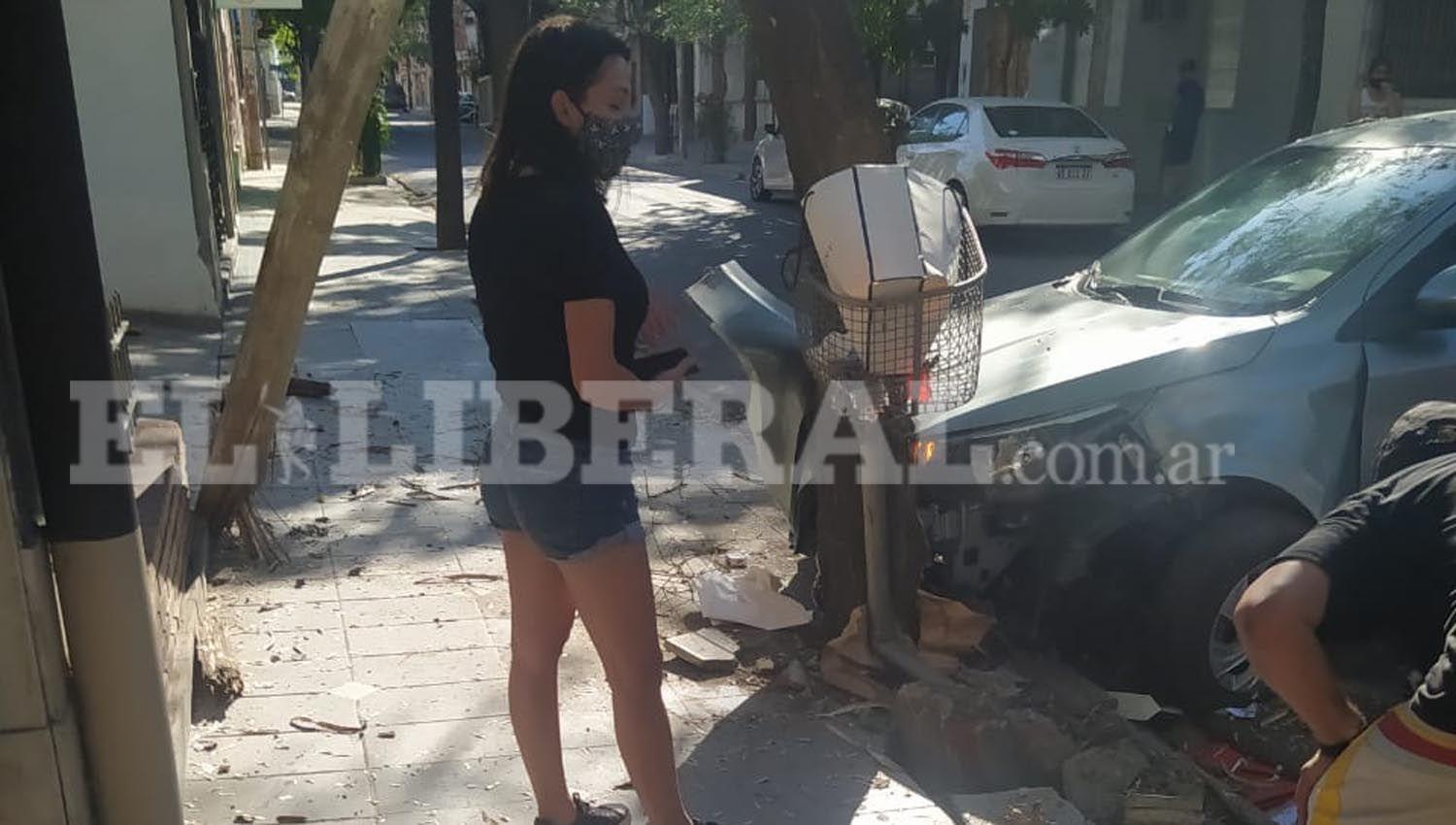 Violento choque en pleno centro con Pilar Duraacuten de protagonista