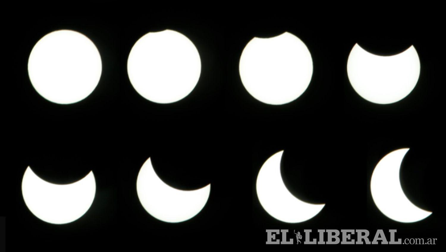 IMAacuteGENES  La secuencia del eclipse sobre Santiago del Estero