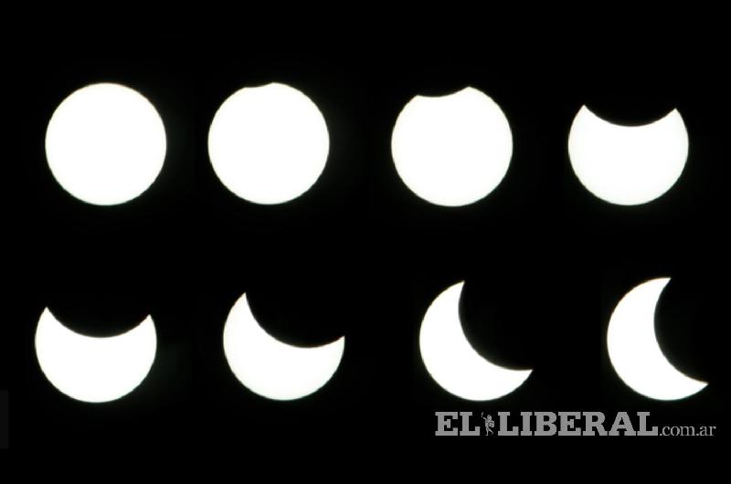 IMAacuteGENES  La secuencia del eclipse sobre Santiago del Estero