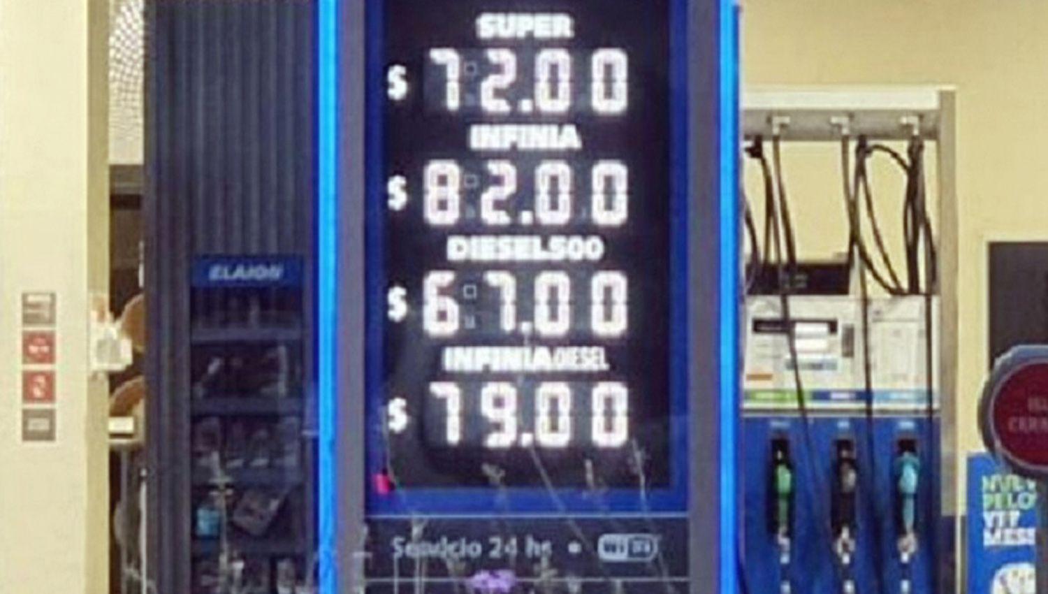 Llenar el tanque con Suacuteper cuesta maacutes de 3200 y con Premium casi 3700