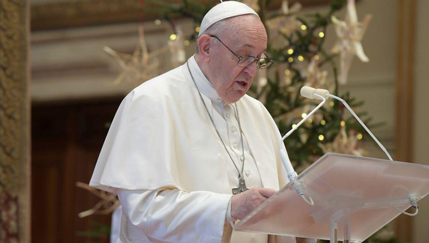 VIDEO  El Papa Francisco pidioacute ldquovacunas para todosrdquo en su mensaje de Navidad