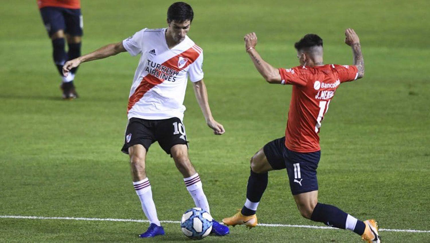 Independiente dejoacute sin chances a River en un partido que terminoacute 2 a 0
