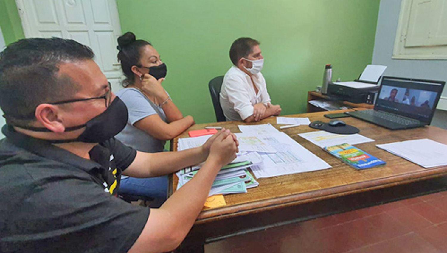 El intendente Mukdise mantuvo una reunioacuten de trabajo viacutea zoom