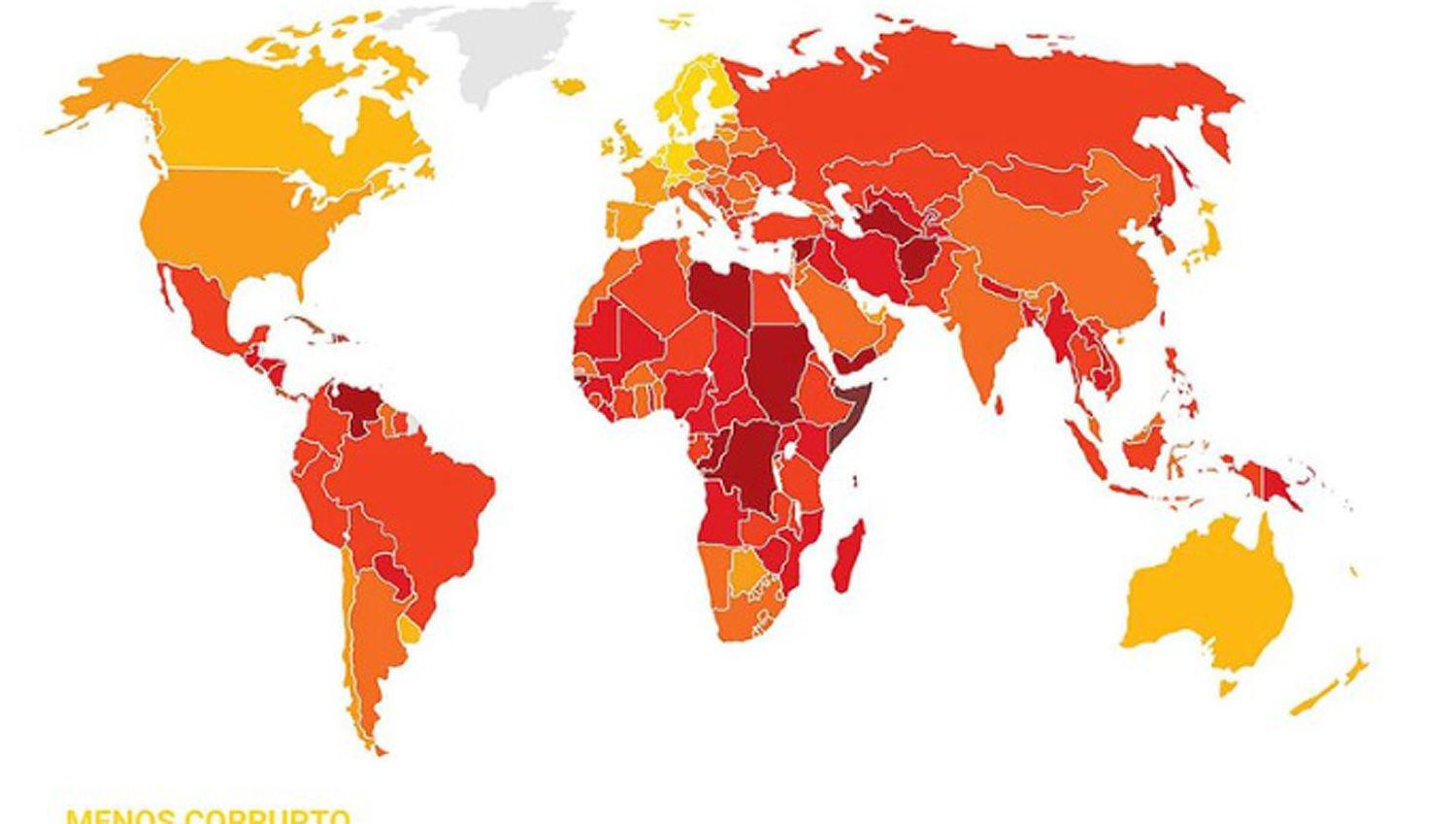 La Argentina descendioacute 12 lugares en el ranking global que mide la corrupcioacuten