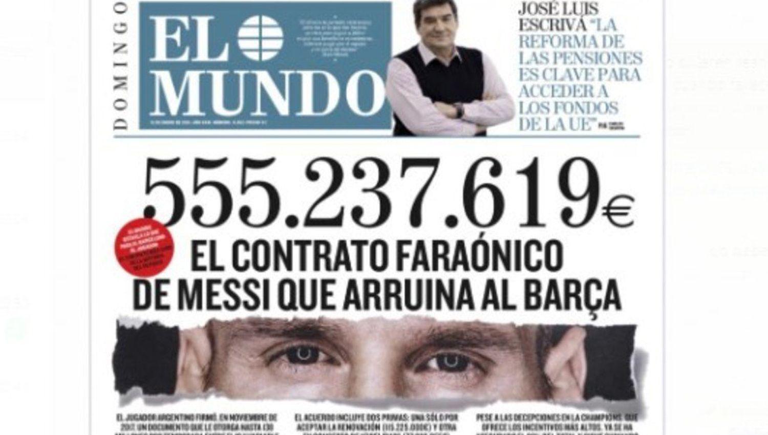 Barcelona emitioacute un comunicado tras la publicacioacuten del contrato de Messi e iniciaraacute acciones legales contra el diario
