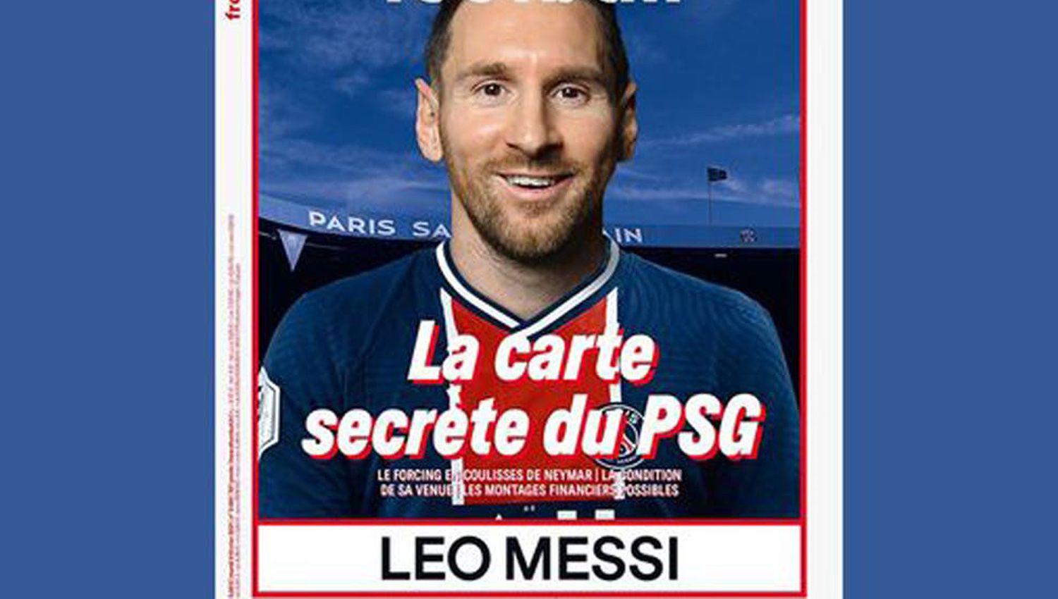Ineacutedita imagen de Lionel Messi con la camiseta del Paris Saint Germain