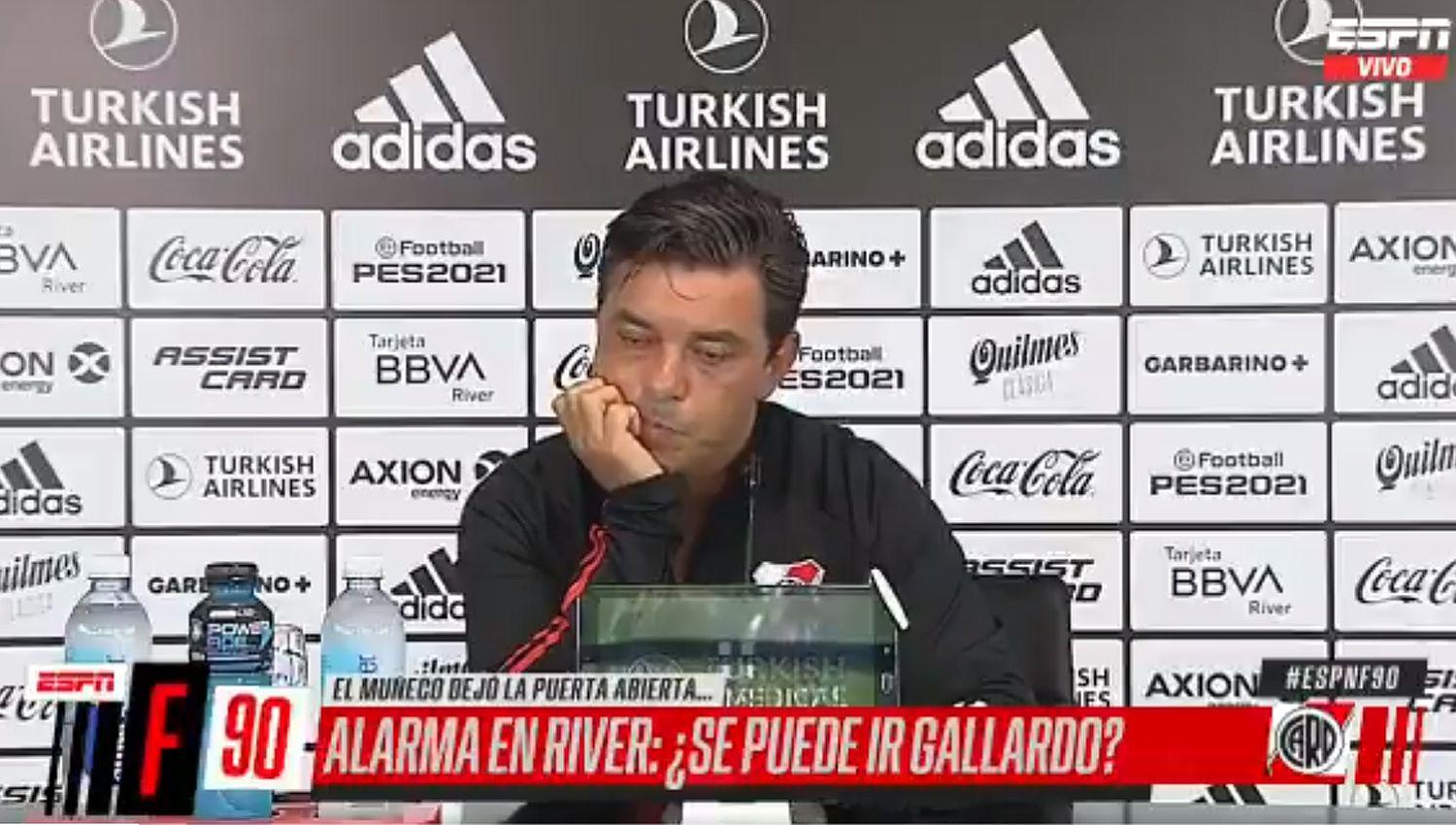 Gallardo puso en duda su continuidad- ldquoQuiero que me digan hacia doacutende vamosrdquo