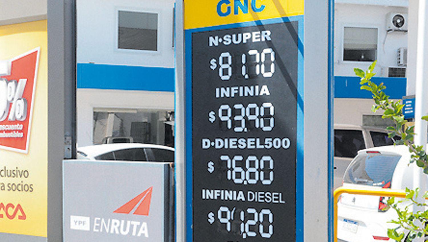 Los combustibles ya subieron maacutes del 10-en-porciento- en mes y medio