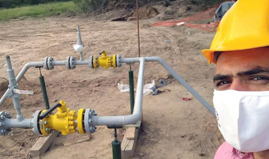 Instalan vaacutelvulas en la obra de la red de gas natural para San Pedro