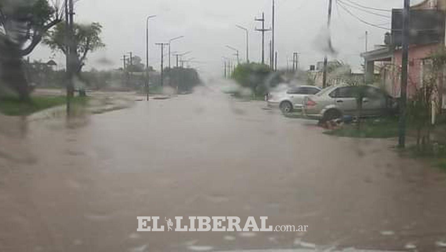 La lluvia complica a algunas ciudades del sudeste de la provincia de Santiago del Estero