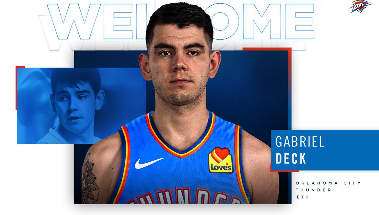 El Oklahoma City Thunder confirmoacute la contratacioacuten de Gabriel Deck
