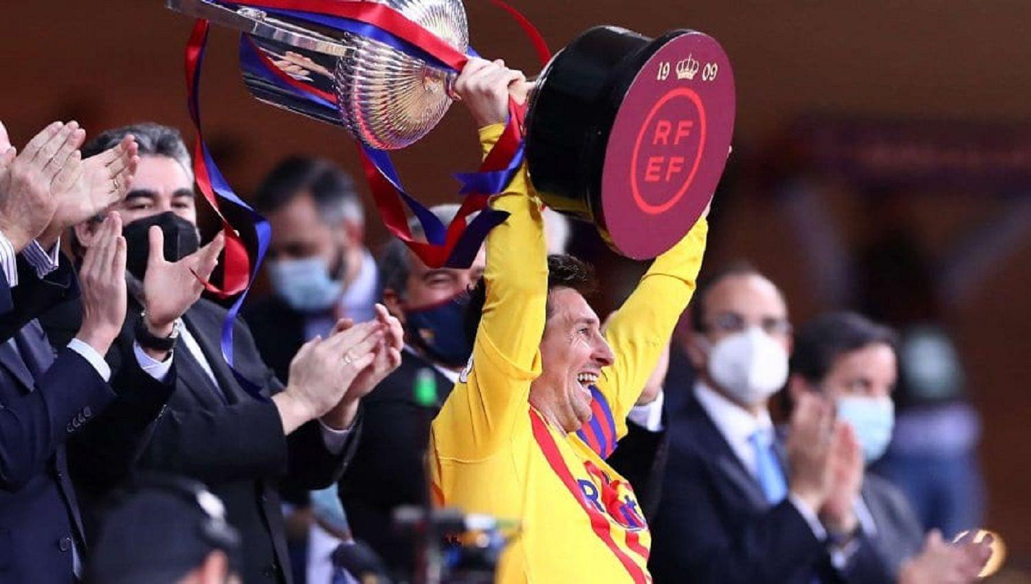 Con dos golazos de Messi Barcelona gritoacute campeoacuten de la Copa del Rey