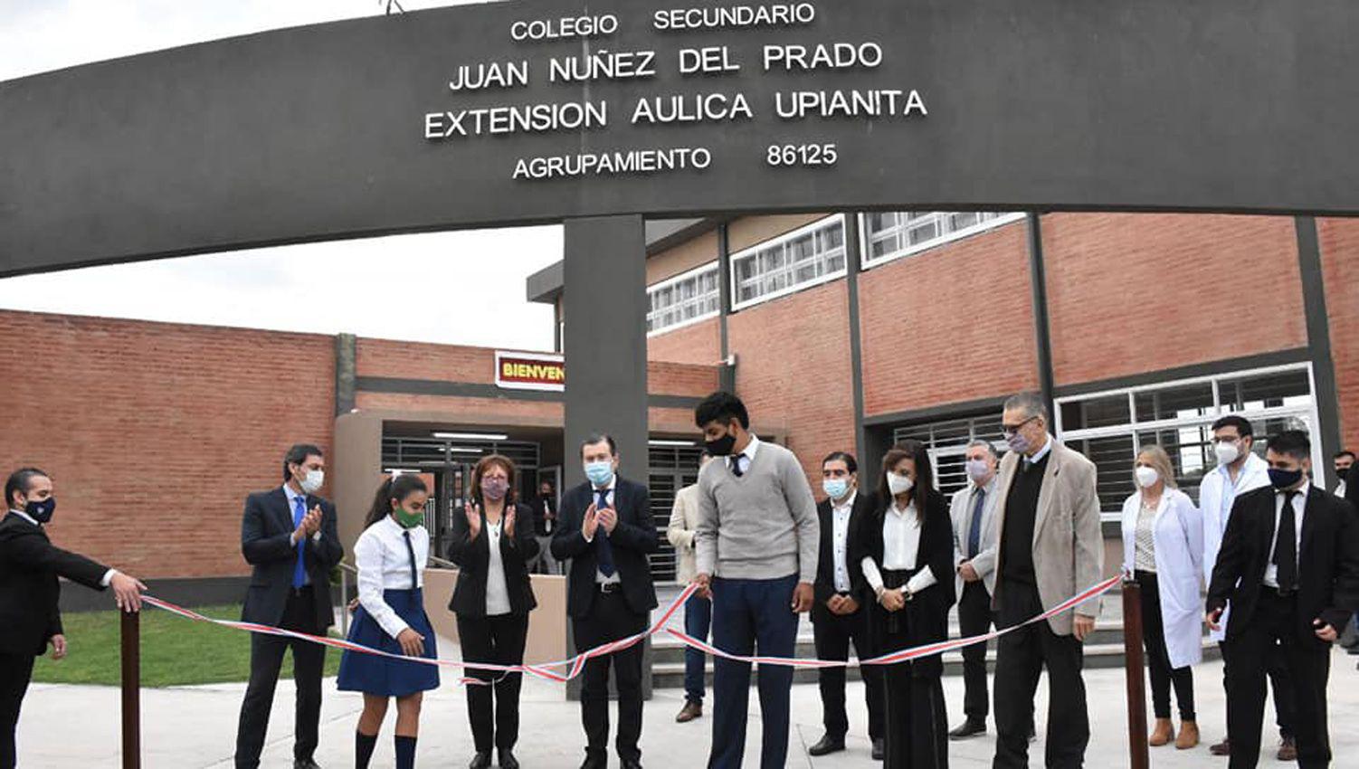 El gobernador Zamora inauguroacute el nuevo colegio secundario de Upianita