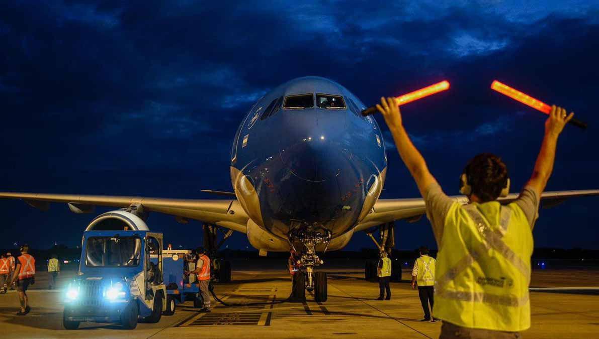 Coronavirus- Parte un nuevo vuelo de Aeroliacuteneas Argentinas a Rusia para ir en busca de maacutes vacunas
