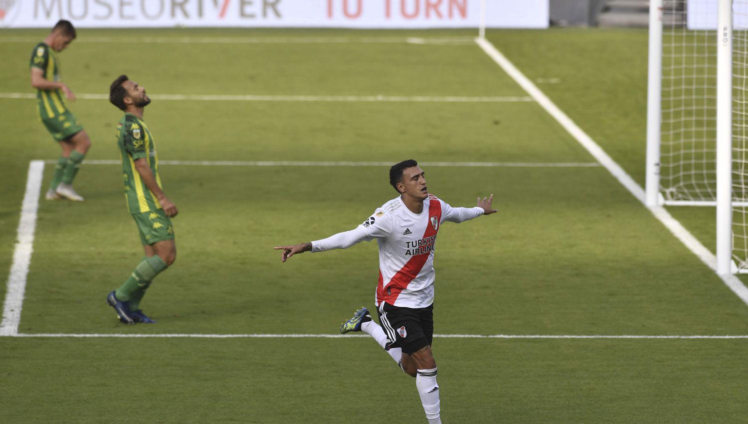 Su�rez volvió con todo y cerró la goleada de River que definir� con Boca el pasaje a las semifinales de la Copa de la Liga