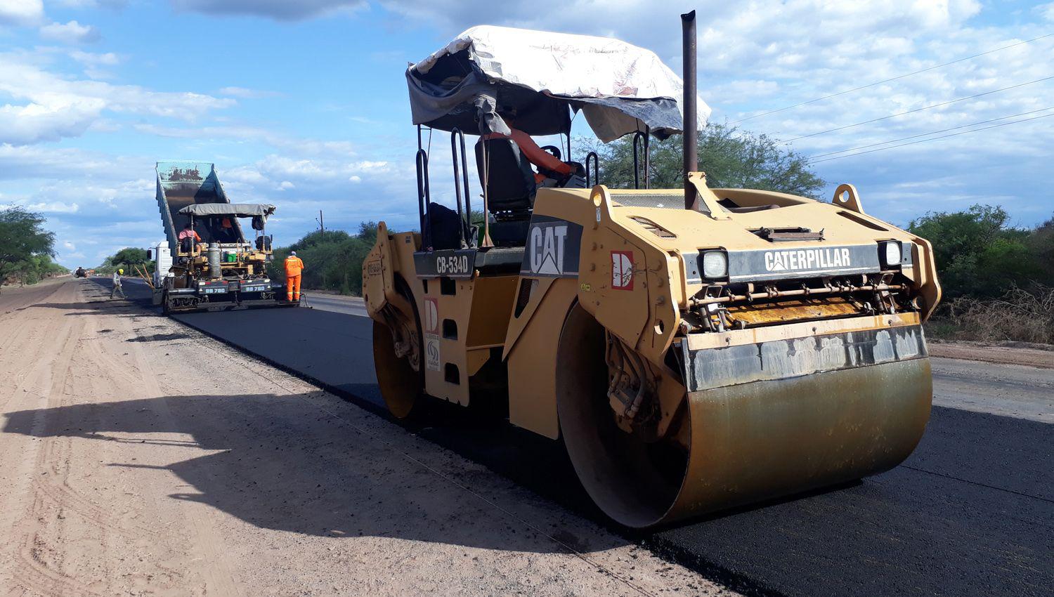 Continuacutean las obras de repavimentacioacuten sobre la Ruta Nacional 16