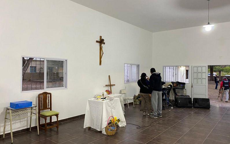 Inauguraron un saloacuten  en la capilla Nuestra  Sentildeora del Rosario