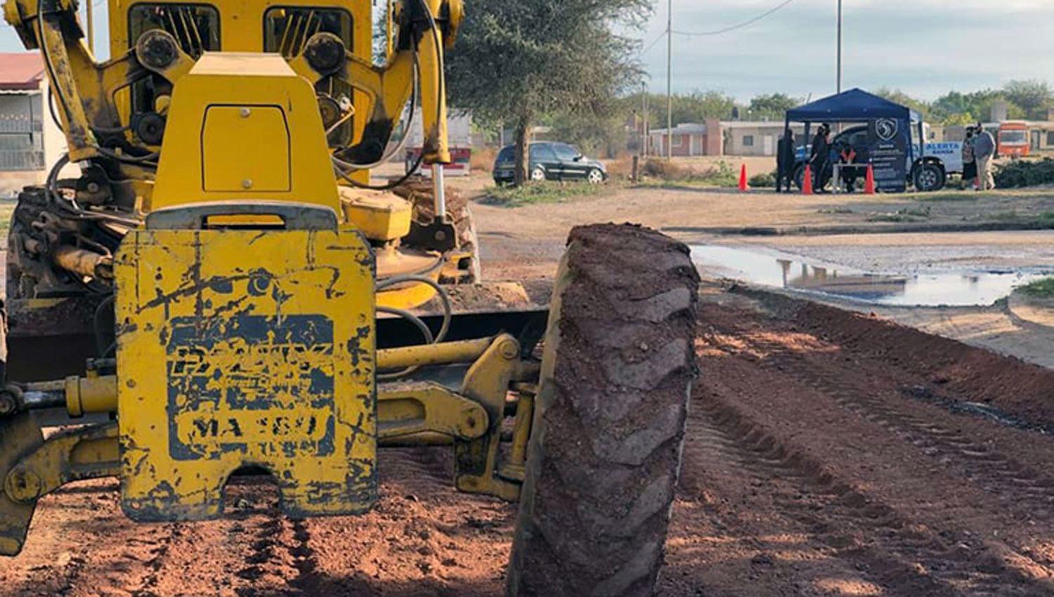 Hicieron nivelación y perfilado de calles iluminación y limpieza de espacios p�blicos