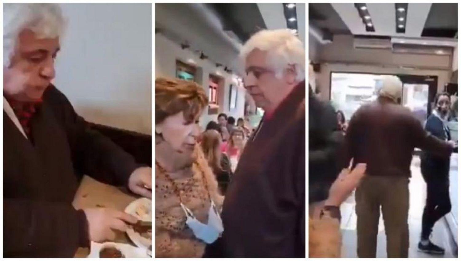 Video  Por violar su prisioacuten domiciliaria escracharon a Alberto Samid mientras comiacutea en un restaurante