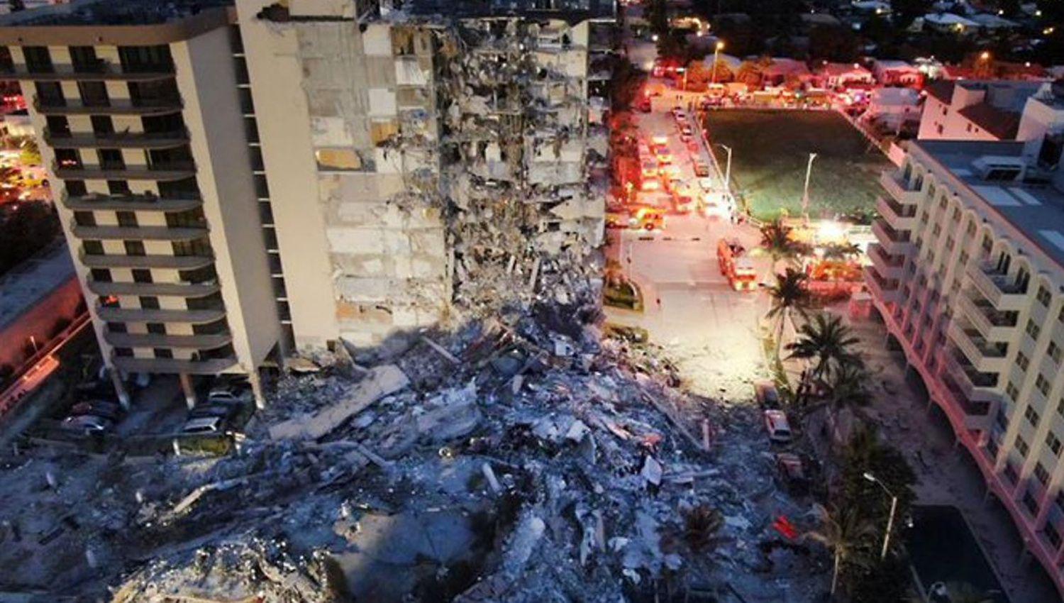 Confirman al menos cuatro muertos por el derrumbe en Miami