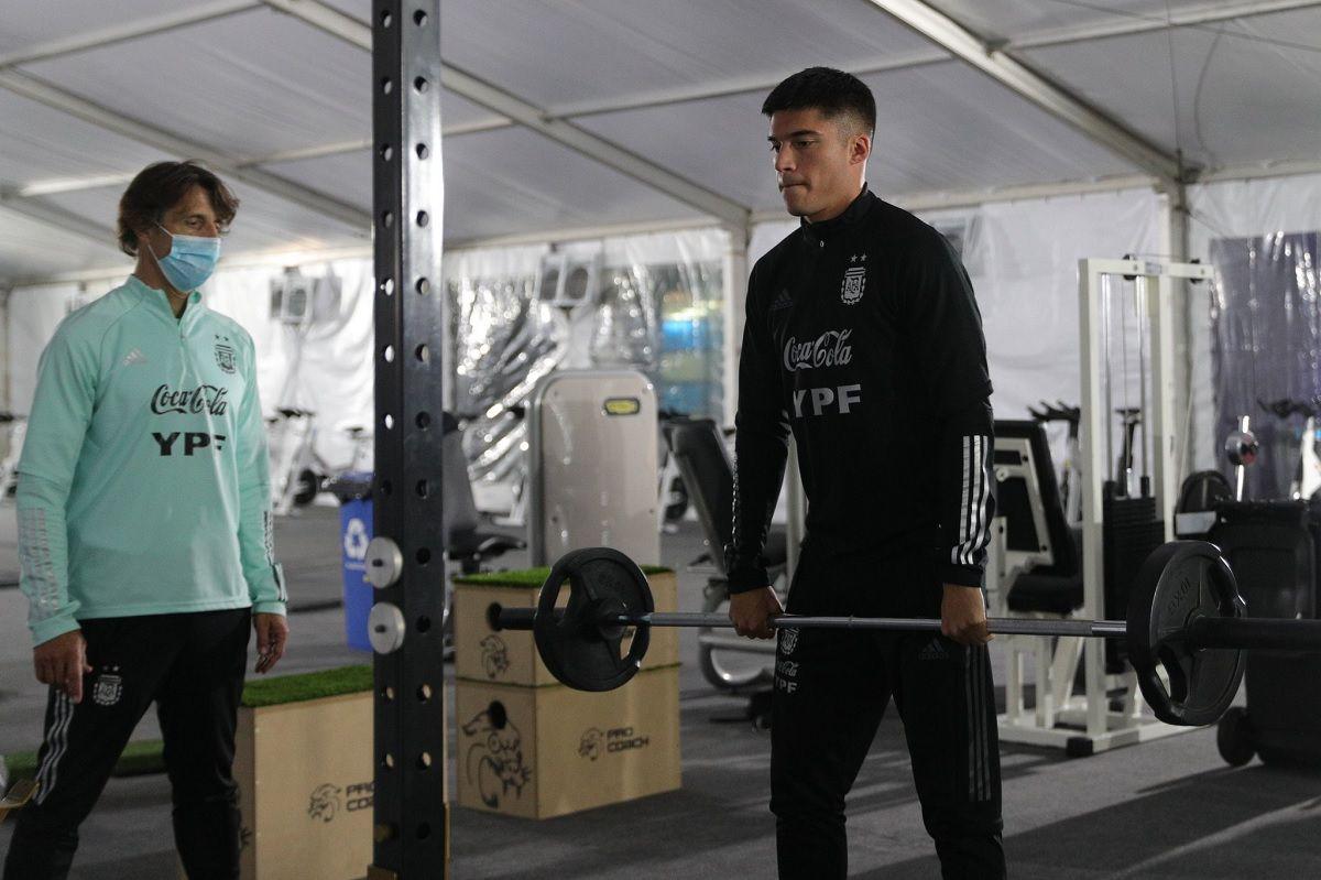 La Seleccioacuten hizo un entrenamiento regenerativo en el predio de Ezeiza