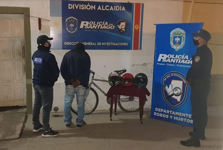 La policiacutea logroacute atrapar a un conocido delincuente y recuperoacute varios elementos
