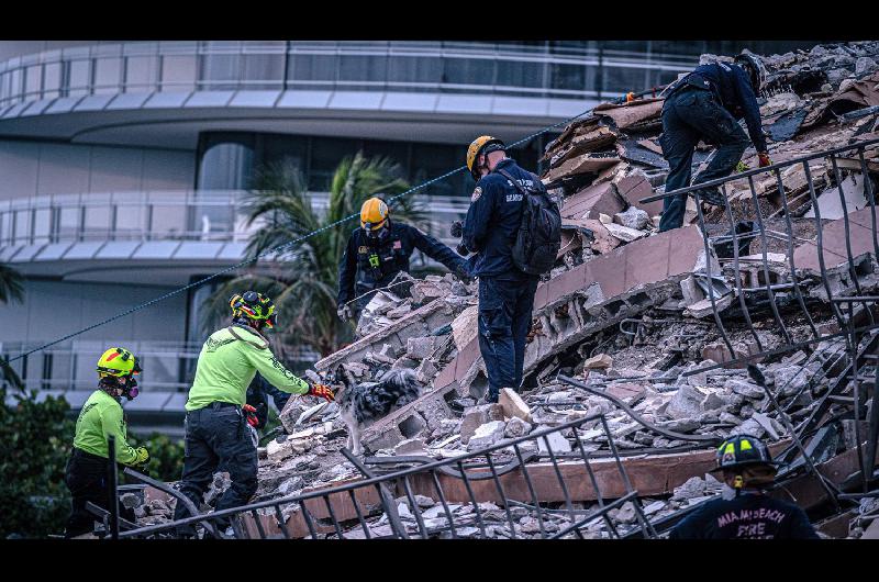 Identifican el cuerpo de un tercer argentino entre los escombros en Miami