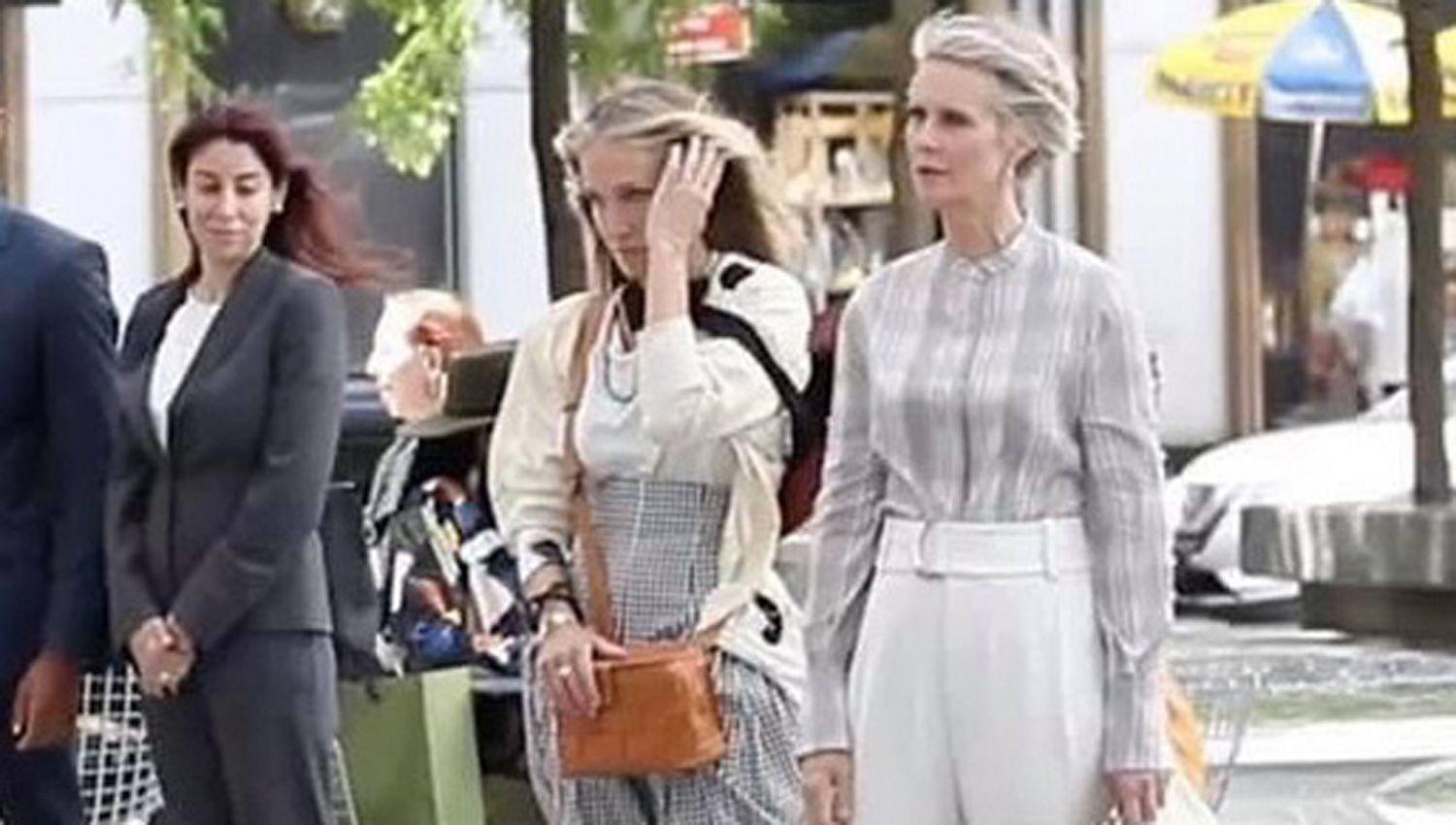 Luz Mariacutea Utrera con Sarah Jessica Parker y Cynthia Nixon en Sex And The City